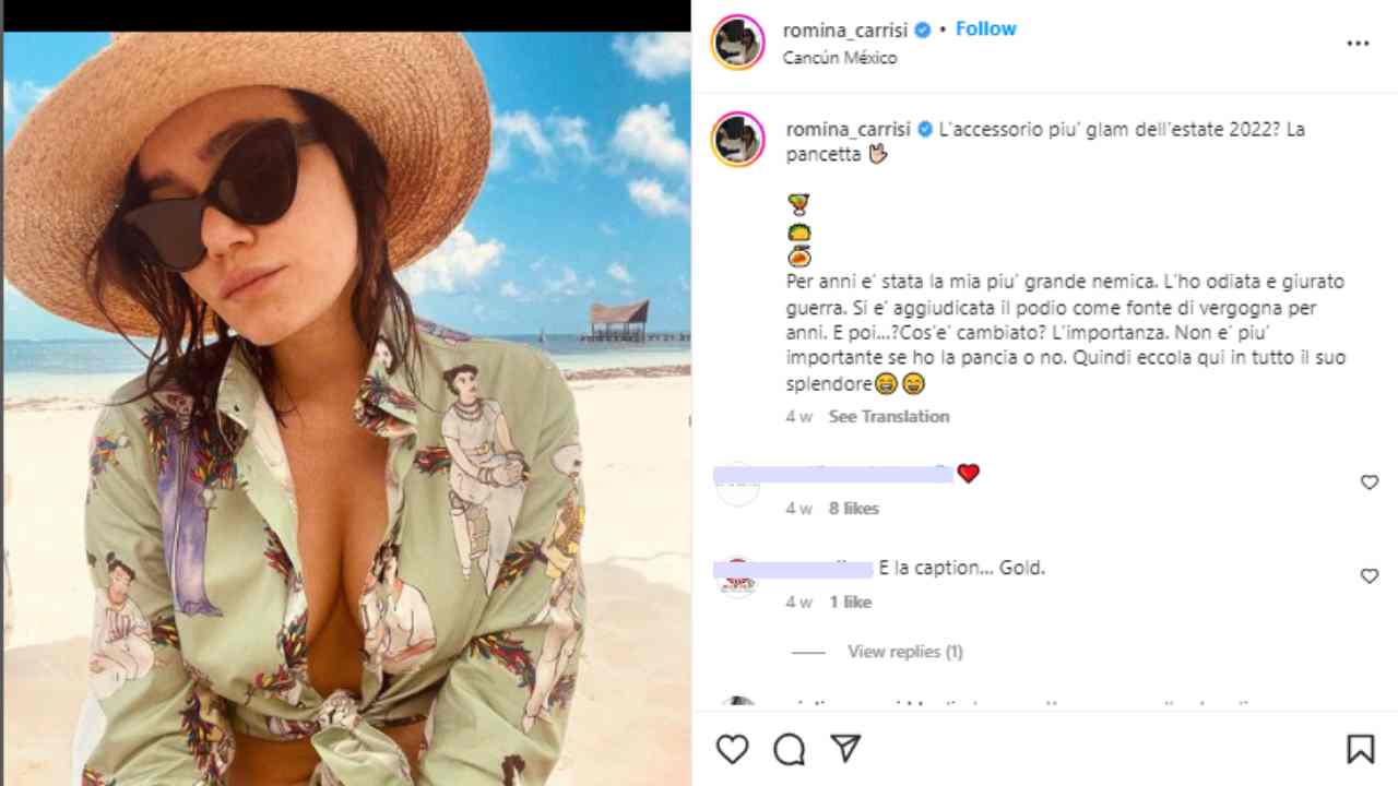 Romina Carrisi (via Instagram) 22.08.2022-picenosera.net