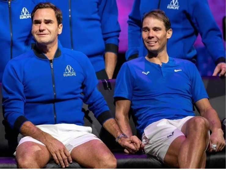 Roger Federer e Rafa Nadal (web source) 5.10.2022 picenosera